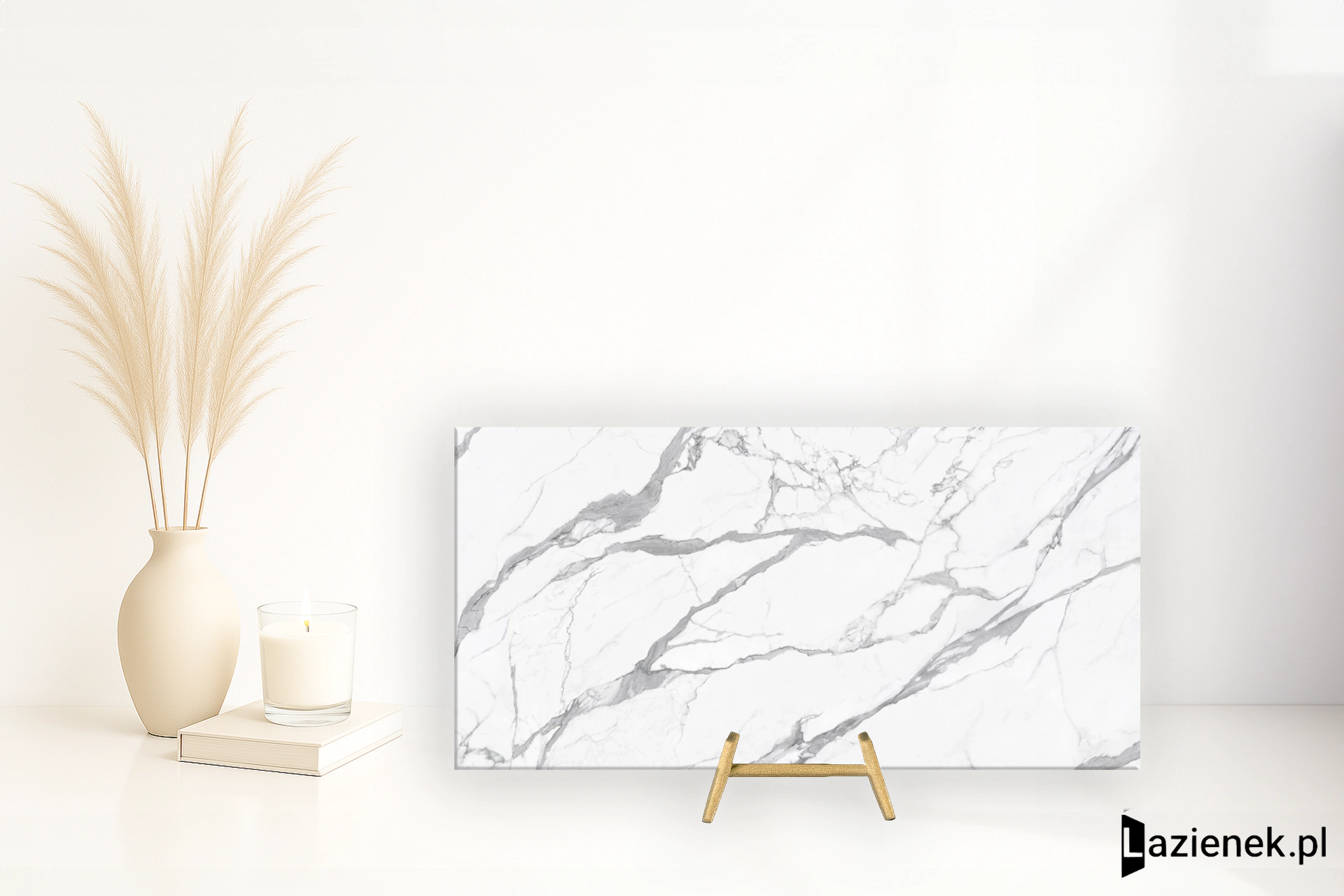 La Fabbrica Ava Statuario Reale Statuario Reale półpoler 160x320 cm gr. 6 mm - płytka rektyfikowana / (L)163007